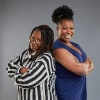 Whoopi Goldberg and Brenda Edwards