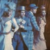 Jenna Russell (far left) and Sally Ann Triplett (far right) performing in Follies in 1987