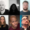 Writing SeaView: (top, left to right): Dave Payne, Annabel Brightling, Rory Rawson. Bottom: Sophia Griffin, Daniel Anderson, Sam Kurd.