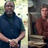 Lucian Msamati as Wilfred in Playing Sandwiches and Imelda Staunton as Miss Ruddock in Lady of Letters