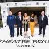Sir Howard Panter, chief executive of Trafalgar Entertainment, Tim McFarlane, executive chairman of Trafalgar Entertainment Asia Pacific, Natalie Bassingthwaighte and Emily Nkomo who appear in Jagged Little Pill and Don Harwin, Minister for the Arts