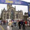 The top of the Royal Mile at Fringe time in 2006