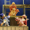 Ben Locke as Blue Dragon Edwin, Danny Hendrix as Zog and Eliza Waters as Ronnie the Pink Dragon