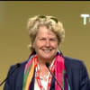 Sandi Toskvig speaking at the 2023 TUC Congress
