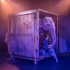 The baby Janu with puppeteer Iris Schmid