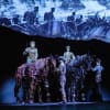 Haydn Burke (Billy Narracott) and Daniel Rock as Captain Stewart astride Joey and Topthorn