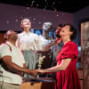 Tamsanqa Tylor Lamani, Alys Mererid Roberts, Samuel Pantchaff and Emily Hodkinson in What Dreams May Come