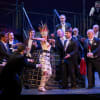 Justin Welsh as Marullo, Jan van der Hooft as Matteo Borsa and Andrew Greenwood as Count Ceprano with the Pacific Opera Victoria Chorus and Supernumaries
