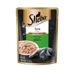 Sheba ชีบา อาหารเปียก แบบเพ้าช์ สำหรับแมว รสปลาทูน่า 70 g