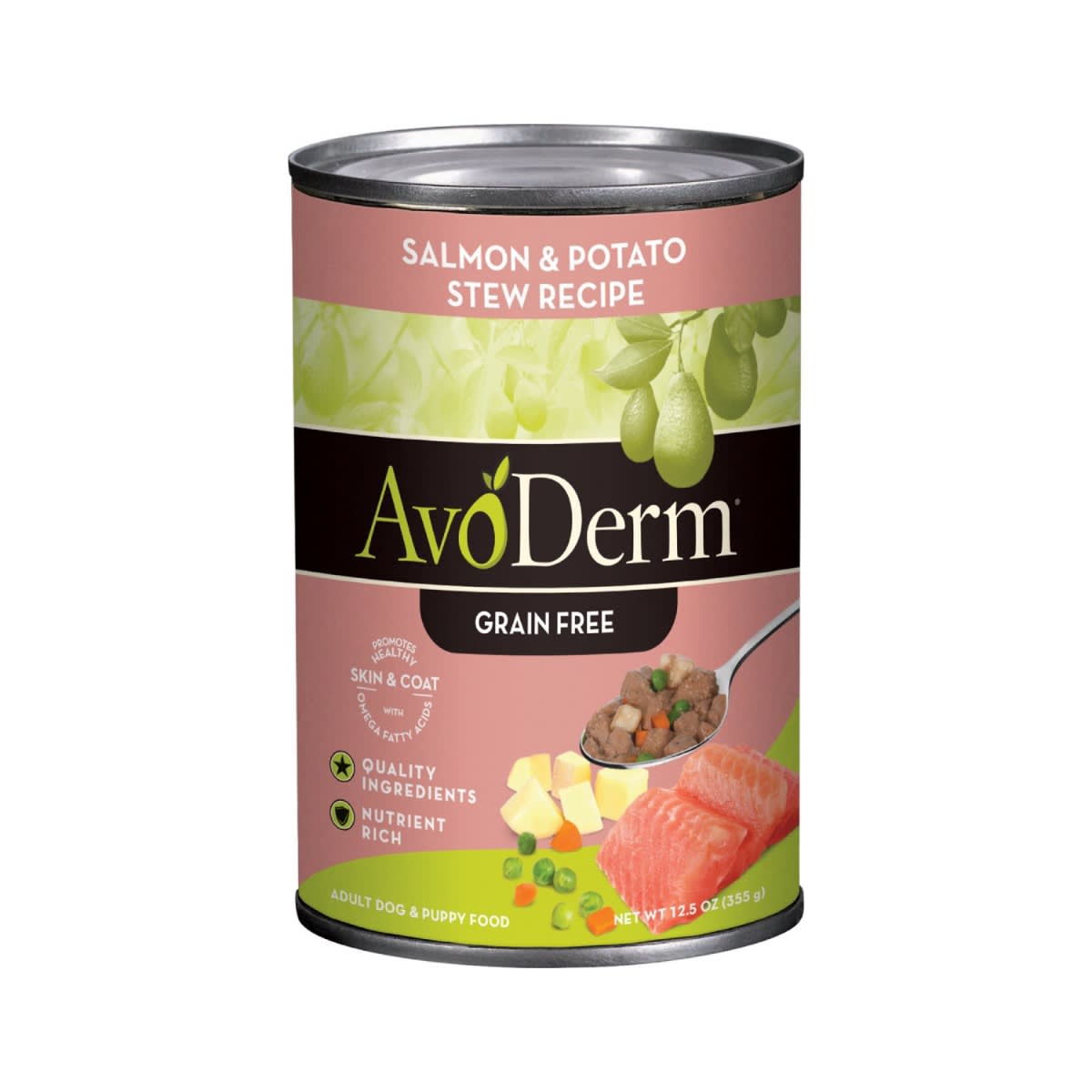 Avoderm อโวเดิร์ม อาหารกระป๋องสุนัข สูตรสตูแซลมอนและมันฝรั่ง 355 g_7
