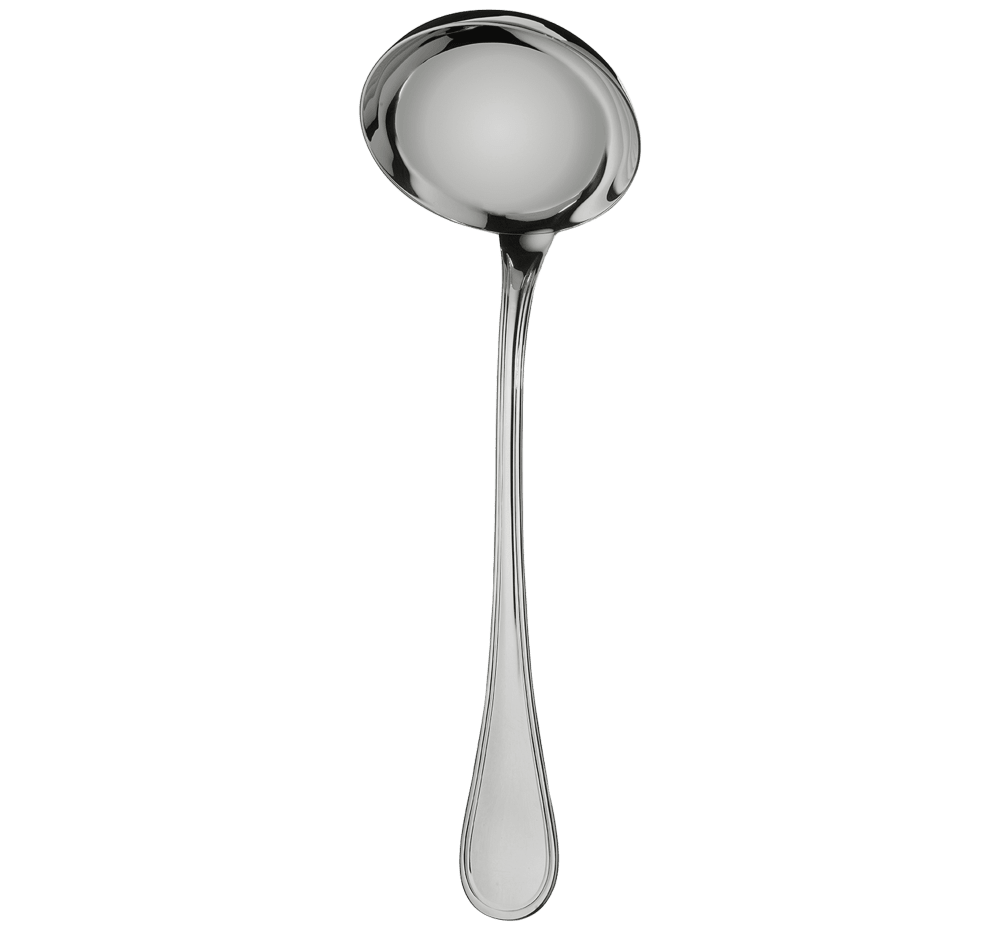engraved soup ladle