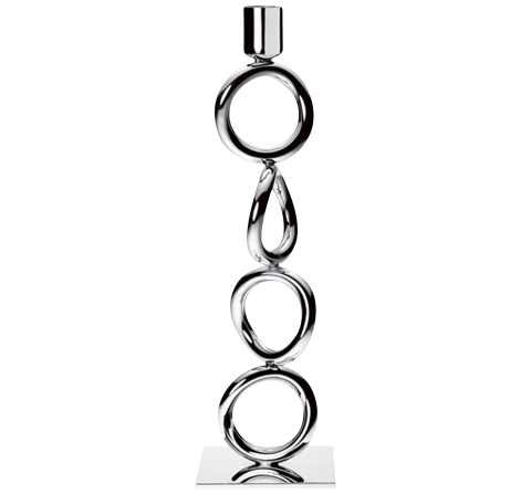 4 ring candlestick Vertigo  Silver plated