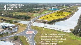 Showrooms / Bulky Goods commercial property for sale at LOT 20 DRURY LANE Dundowran QLD 4655