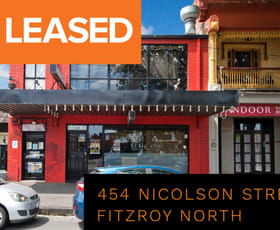 Shop & Retail commercial property leased at 454 Nicholson Street Fitzroy North VIC 3068