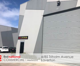 Factory, Warehouse & Industrial commercial property leased at 4/85 Triholm Avenue Laverton VIC 3028