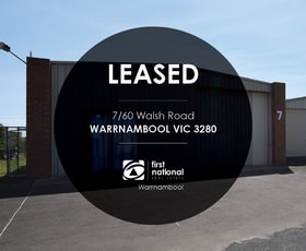Factory, Warehouse & Industrial commercial property leased at 7/60 Walsh Road Warrnambool VIC 3280