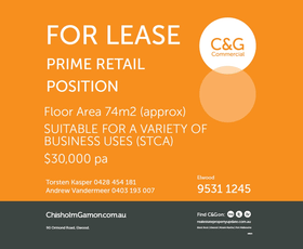 Shop & Retail commercial property leased at 87 Station Street Sandringham VIC 3191