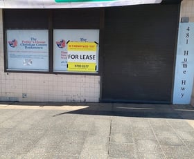 Shop & Retail commercial property leased at 481 Hume Hwy Yagoona NSW 2199