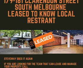 Shop & Retail commercial property leased at 179-181 Clarendon Street South Melbourne VIC 3205