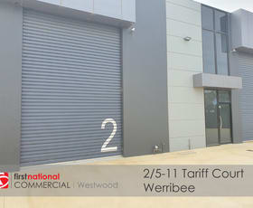 Factory, Warehouse & Industrial commercial property leased at 2/5-11 Tariff Court Werribee VIC 3030
