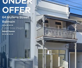 Shop & Retail commercial property leased at 64 Mullens Street Balmain NSW 2041