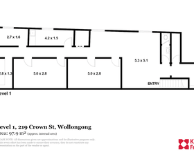 Offices commercial property leased at Level 1/219 Crown Street Wollongong NSW 2500