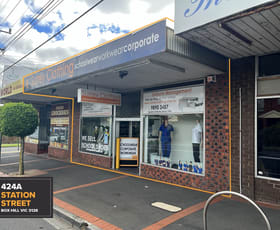 Shop & Retail commercial property leased at 424A STATION STREET Box Hill VIC 3128