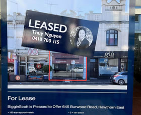 Offices commercial property leased at 645 Burwood Road Hawthorn East VIC 3123