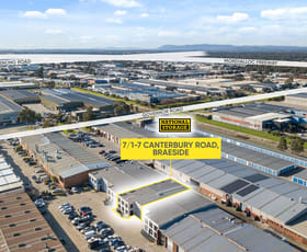 Showrooms / Bulky Goods commercial property leased at 7/1-7 Canterbury Road Braeside VIC 3195