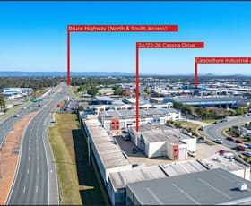 Factory, Warehouse & Industrial commercial property leased at 24/22-26 Cessna Drive Caboolture QLD 4510