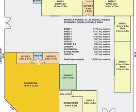 Factory, Warehouse & Industrial commercial property for lease at Shed 1 & 2/41-43 Rudall Avenue Whyalla Playford SA 5600