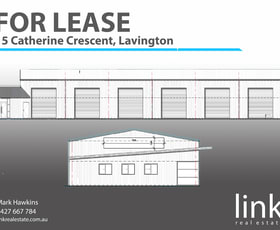 Factory, Warehouse & Industrial commercial property for lease at Shed 1 & 2/15 Catherine Crescent Lavington NSW 2641