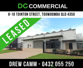 Factory, Warehouse & Industrial commercial property leased at 8-10 Tointon Street Toowoomba City QLD 4350 Factory, Warehouse & Industrial commercial property leased at 8-10 Tointon Street Toowoomba City QLD 4350