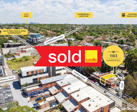 Shop & Retail commercial property sold at 1163 Toorak Road Camberwell VIC 3124