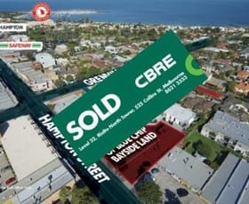 Development / Land commercial property sold at 427 Hampton Street Hampton VIC 3188