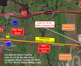 Rural / Farming commercial property sold at Lot 14 Nar Nar Goon - Longwarry Road Tynong VIC 3813