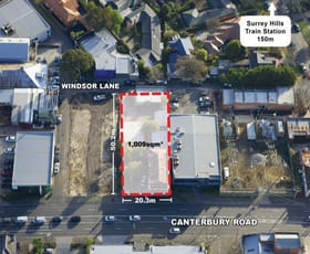 Development / Land commercial property sold at 629 Canterbury Road Surrey Hills VIC 3127