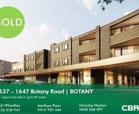 Development / Land commercial property sold at 1637-1647 Botany Road Botany NSW 2019
