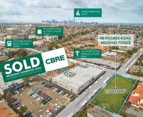Development / Land commercial property sold at 48 Holmes Road Moonee Ponds VIC 3039