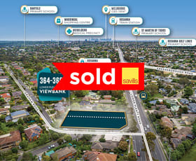 Development / Land commercial property sold at 364-366 Lower Plenty Road Viewbank VIC 3084