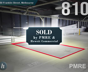 Parking / Car Space commercial property sold at 810/58 Franklin Street Melbourne VIC 3000