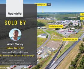 Factory, Warehouse & Industrial commercial property sold at Lot 43 Enterprise Circuit Maryborough QLD 4650
