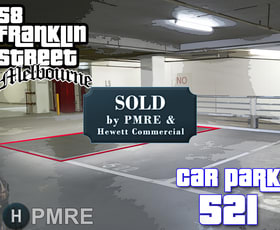 Parking / Car Space commercial property sold at 521/58 Franklin Street Melbourne VIC 3000