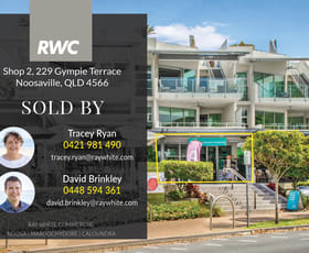 Shop & Retail commercial property sold at Shop 2/229-231 Gympie Terrace Noosaville QLD 4566