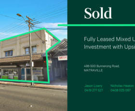Development / Land commercial property sold at 498-500 Bunnerong Road Matraville NSW 2036