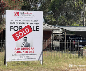 Development / Land commercial property sold at 46 Orton Road Casuarina WA 6167