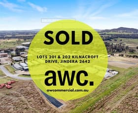 Factory, Warehouse & Industrial commercial property sold at Lots 201 and 202 Kilnacroft Drive Jindera NSW 2642