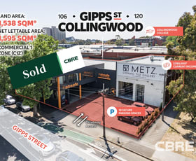 Offices commercial property sold at 106-120 Gipps Street Collingwood VIC 3066