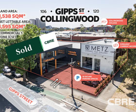 Development / Land commercial property sold at 106-120 Gipps Street Collingwood VIC 3066