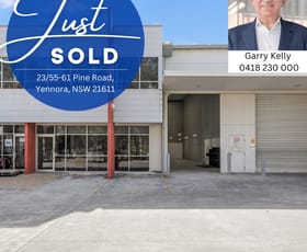 Offices commercial property sold at 23/55-61 Pine Road Yennora NSW 2161
